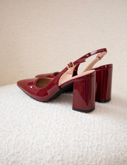 Delphine Lacquer Bordeaux - Heels