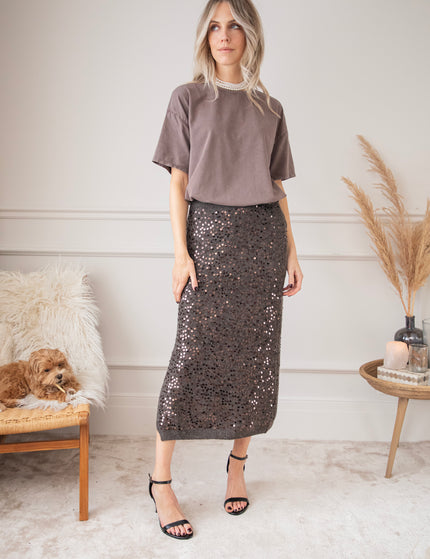 Soft Shimmer Dark Brown - Skirt