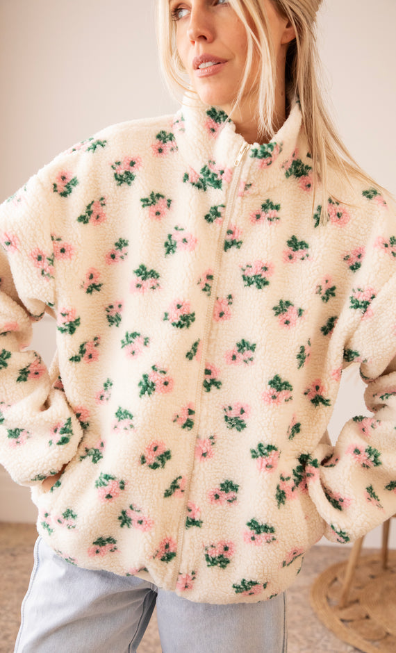 Blooming Bear Beige/Baby Pink - Jacket