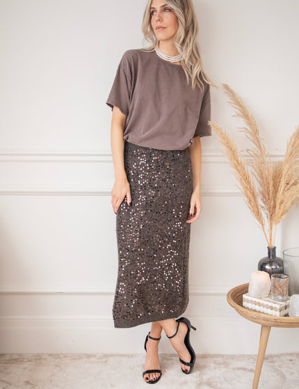 Soft Shimmer Dark Brown - Skirt