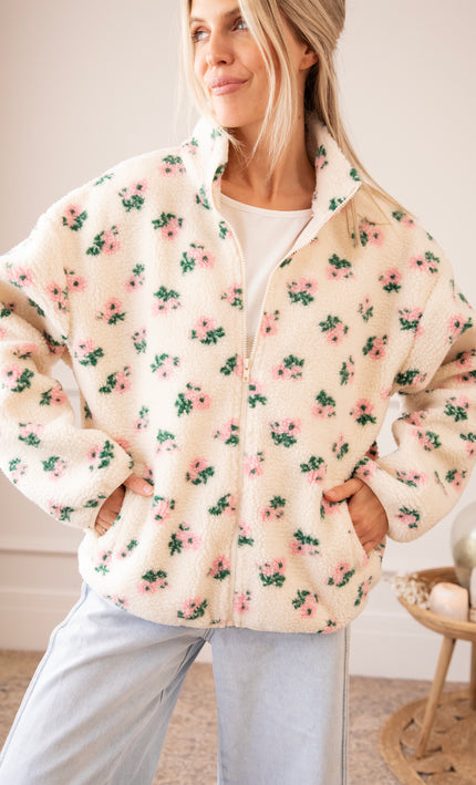 Blooming Bear Beige/Baby Pink - Jacket
