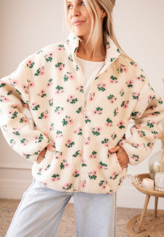 Blooming Bear Beige/Baby Pink - Jacket