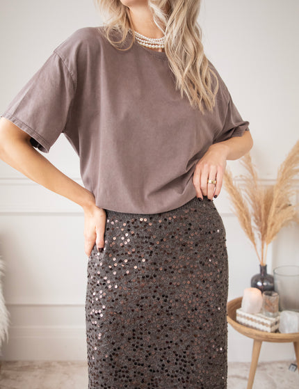 Soft Shimmer Dark Brown - Skirt