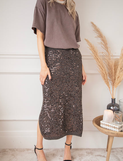 Soft Shimmer Dark Brown - Skirt