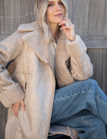 Suede & Teddy Medley Beige - Coat