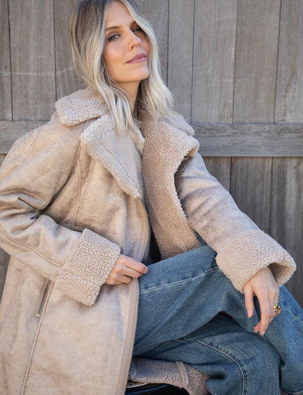 Suede & Teddy Medley Beige - Coat