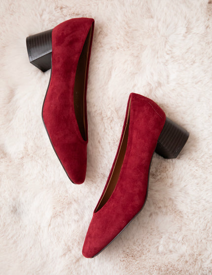 Heels - Bonny Suede - Bordeaux