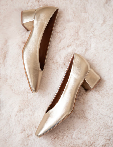 Heels - Bonny Leather - Gold