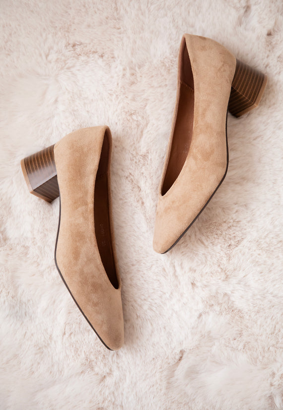 Bonny Suede Beige - Heels