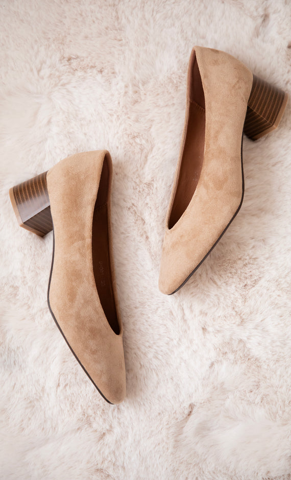 Bonny Suede Beige - Heels