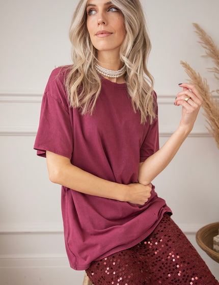 Soft Shimmer Burgundy  - Skirt