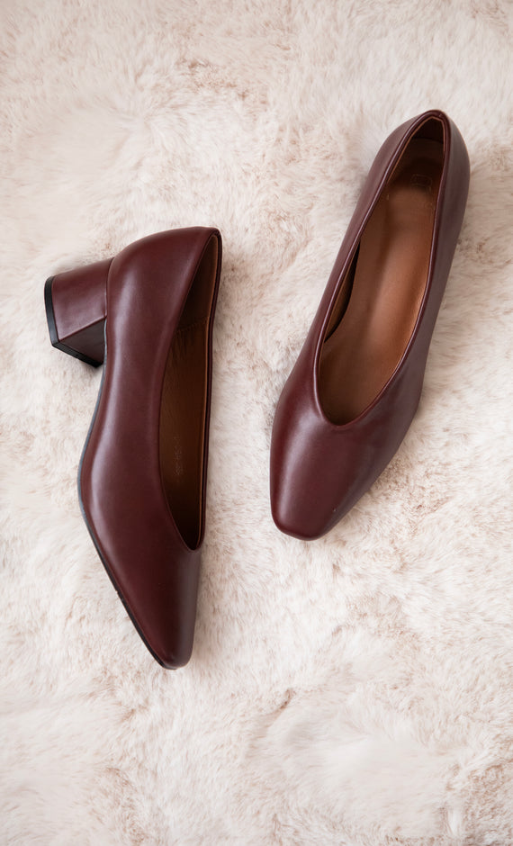 Heels - Bonny Leather - Burgunderrot