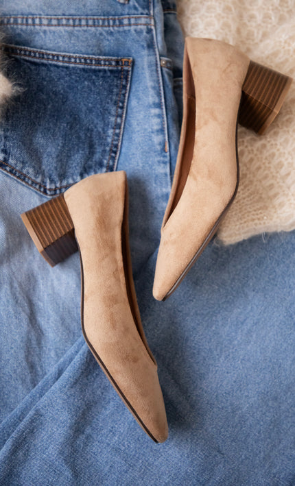Heels - Bonny Suede - Beige