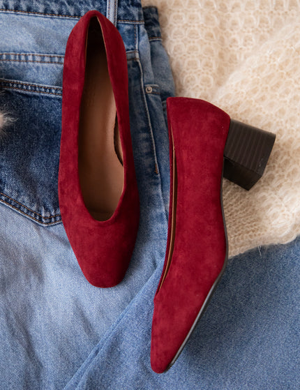 Heels - Bonny Suede - Bordeaux