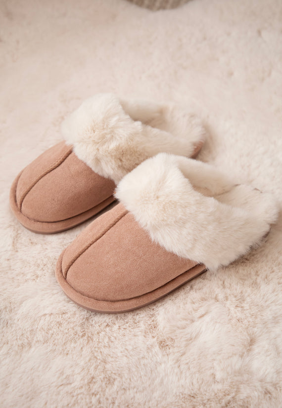 Fur-Ever Yours Beige - Slippers