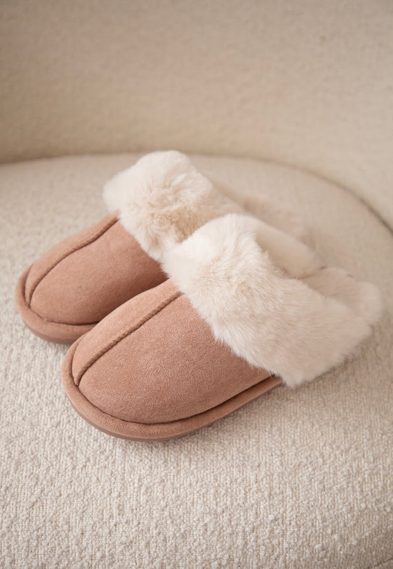 Fur-Ever Yours Beige - Slippers