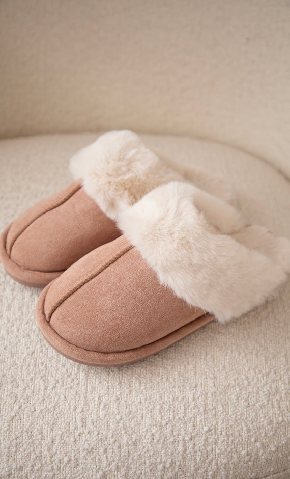 Fur-Ever Yours Beige - Slippers