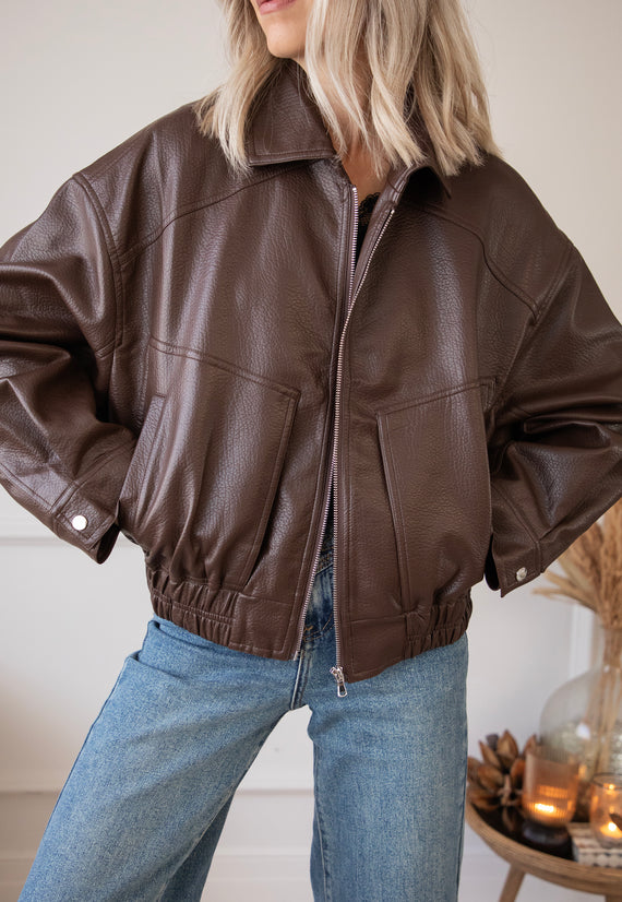 Jacke - Blair Bomber - Braun