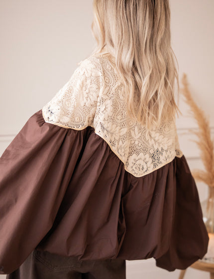 Jacke - Upper Lace - Braun/Beige