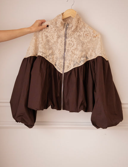 Jacke - Upper Lace - Braun/Beige