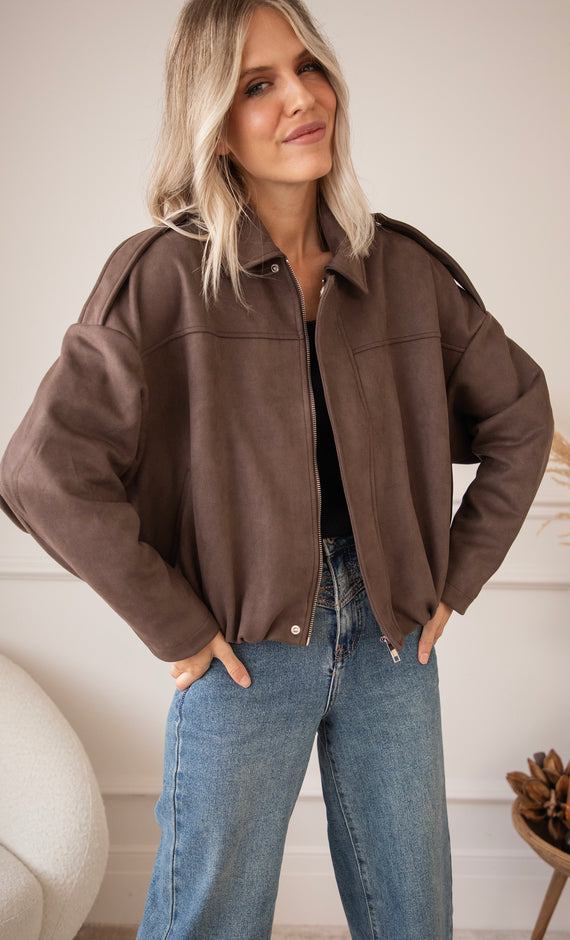 Marlow Bomber Choco - Jacket