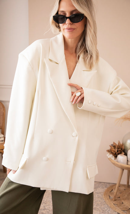 So Gentle White - Blazer