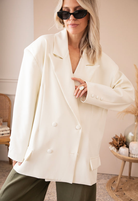 So Gentle White - Blazer
