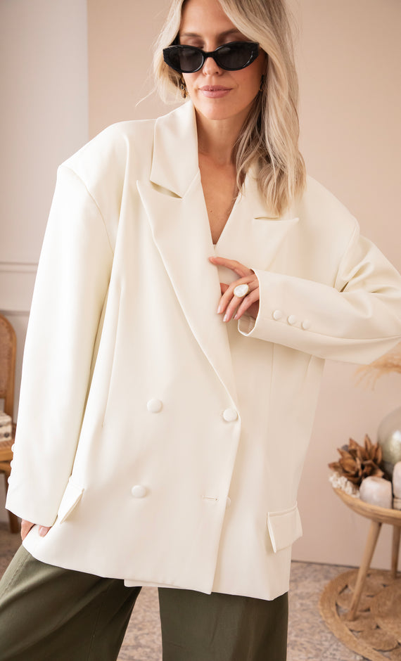So Gentle White - Blazer