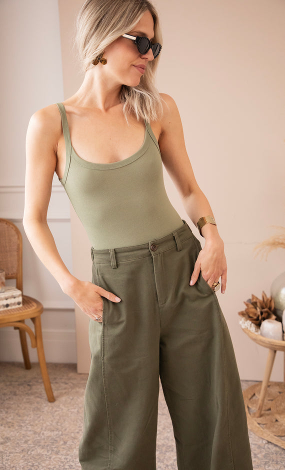 Soft Shape Khaki - Bodysuit