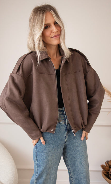Jacke - Marlow Bomber - Choco
