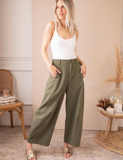Jeans - Basic Barrel - Khaki