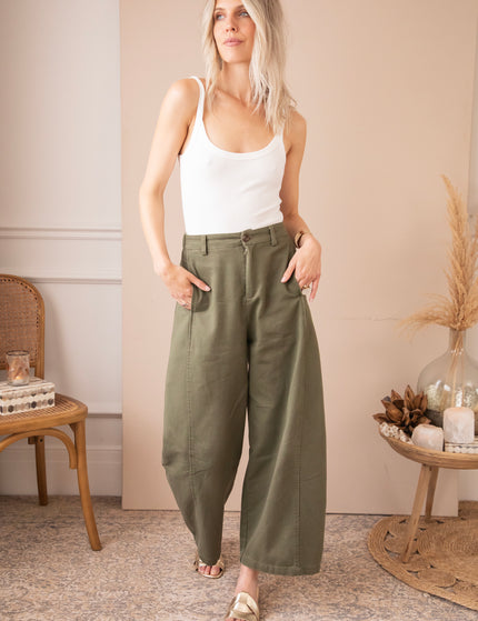 Jeans - Basic Barrel - Khaki