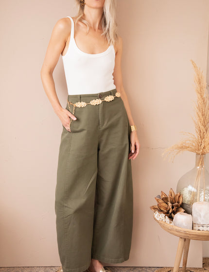 Jeans - Basic Barrel - Khaki