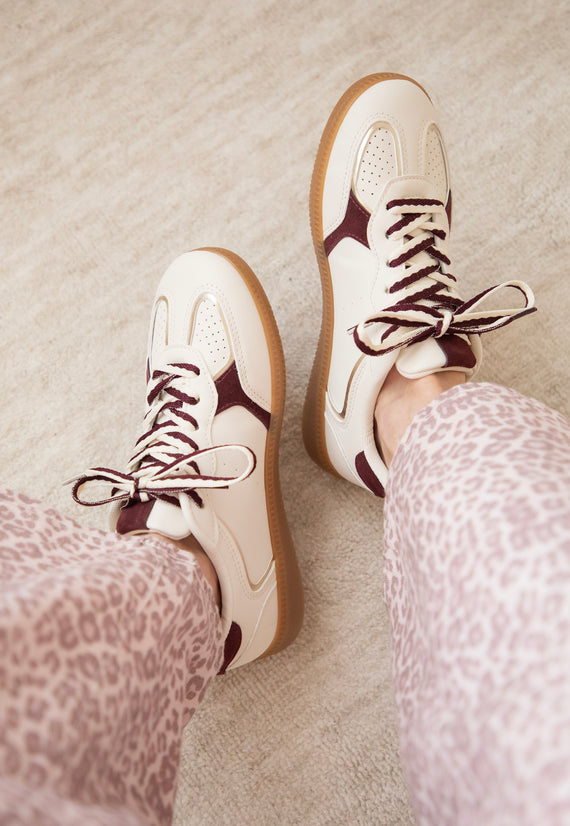 Sweet Motion Beige/Burgundy - Sneakers