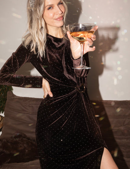 Midnight Queen Choco - Maxi Jurk