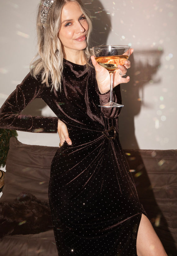 Midnight Queen Choco - Maxi Jurk