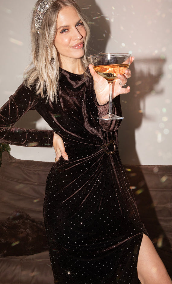 Midnight Queen Choco - Maxi Jurk