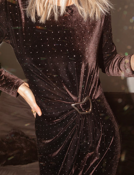 Midnight Queen Choco - Maxi Jurk