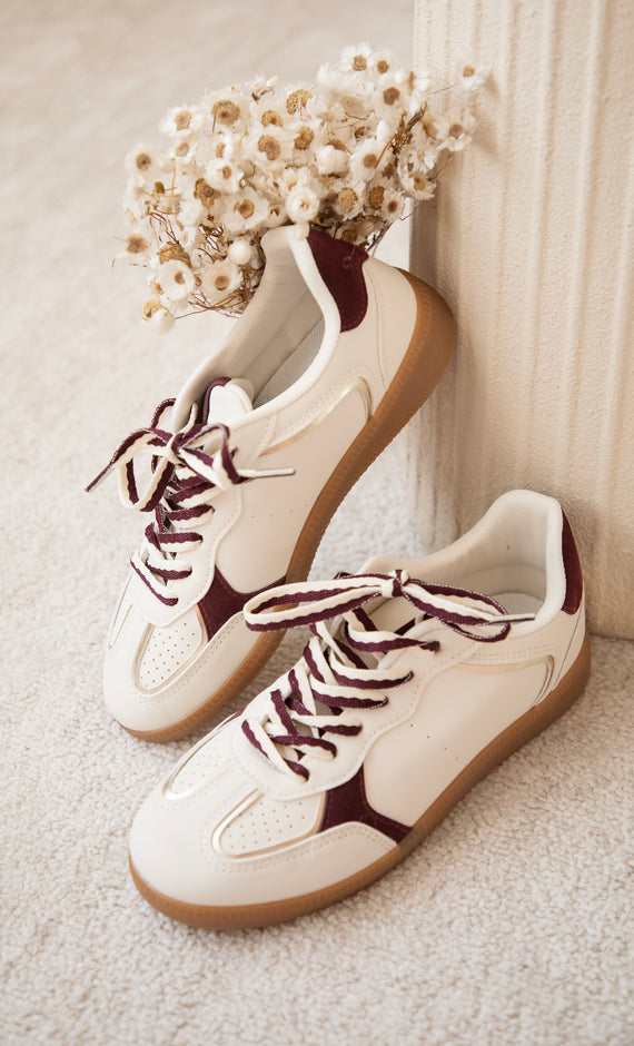 Sneakers - Sweet Motion - Beige/Burgunderrot