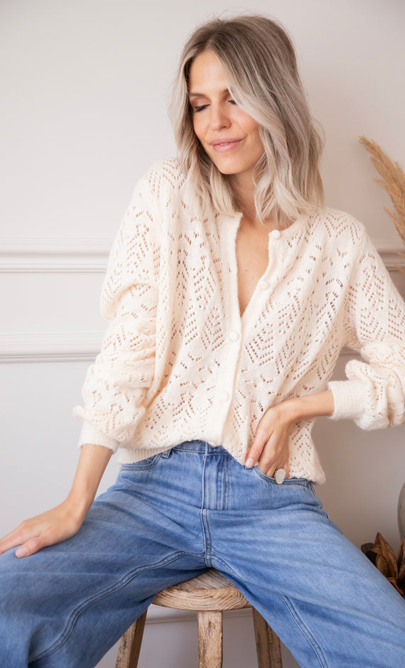 Tilly Cream - Cardigan