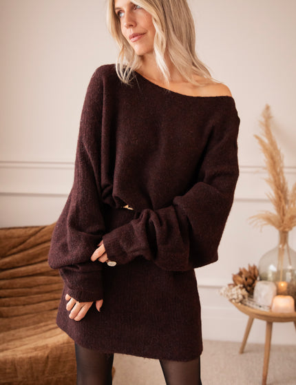 Pulloverkleid - Sloane - Dunkelweinrot