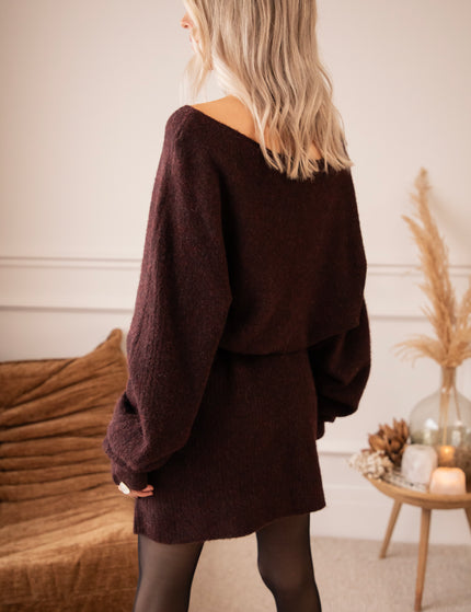 Pulloverkleid - Sloane - Dunkelweinrot