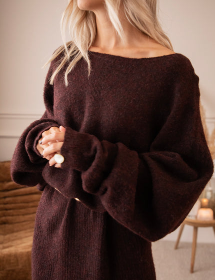 Pulloverkleid - Sloane - Dunkelweinrot
