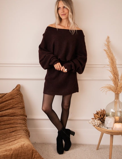 Pulloverkleid - Sloane - Dunkelweinrot