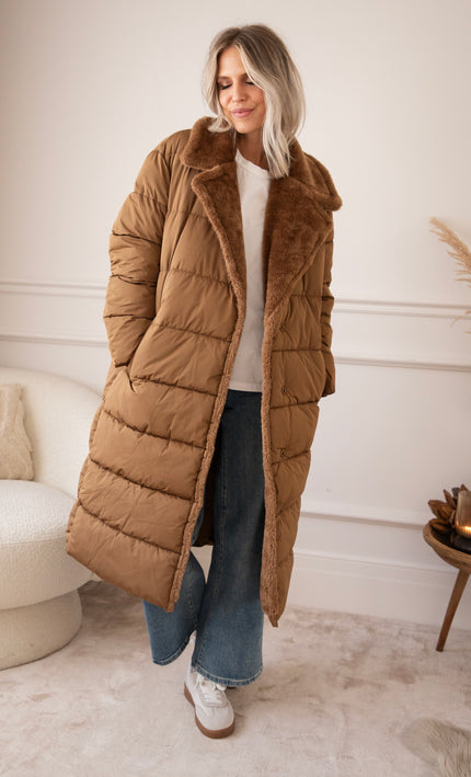 Jacke - Cozy Charleen Puffer - Haselnuss