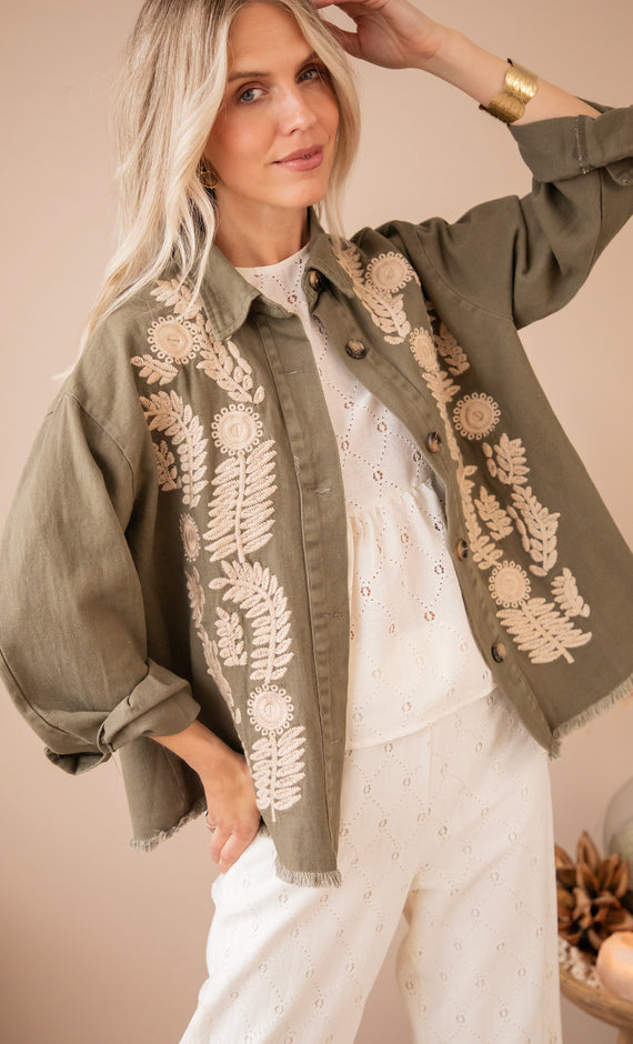 Florious Kaki/Beige - Jacket