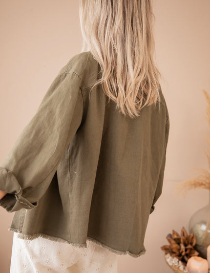 Jacke - Florious - Khaki/Beige