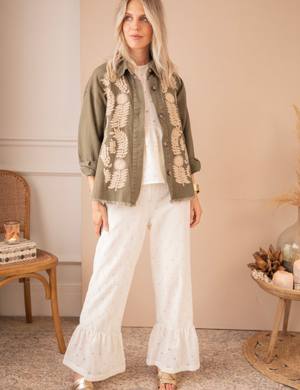 Jacke - Florious - Khaki/Beige