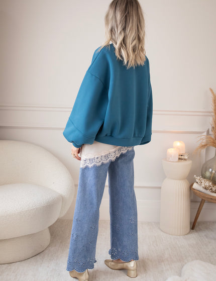 Snuggle Up Petrol - Sweater