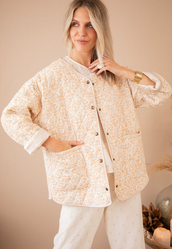 Blooming Quilt Beige - Jacket